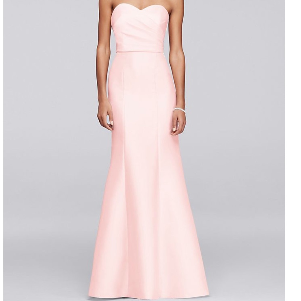 NWT STRUCTURED MIKADO STRAPLESS LONG BRIDESMAID DR